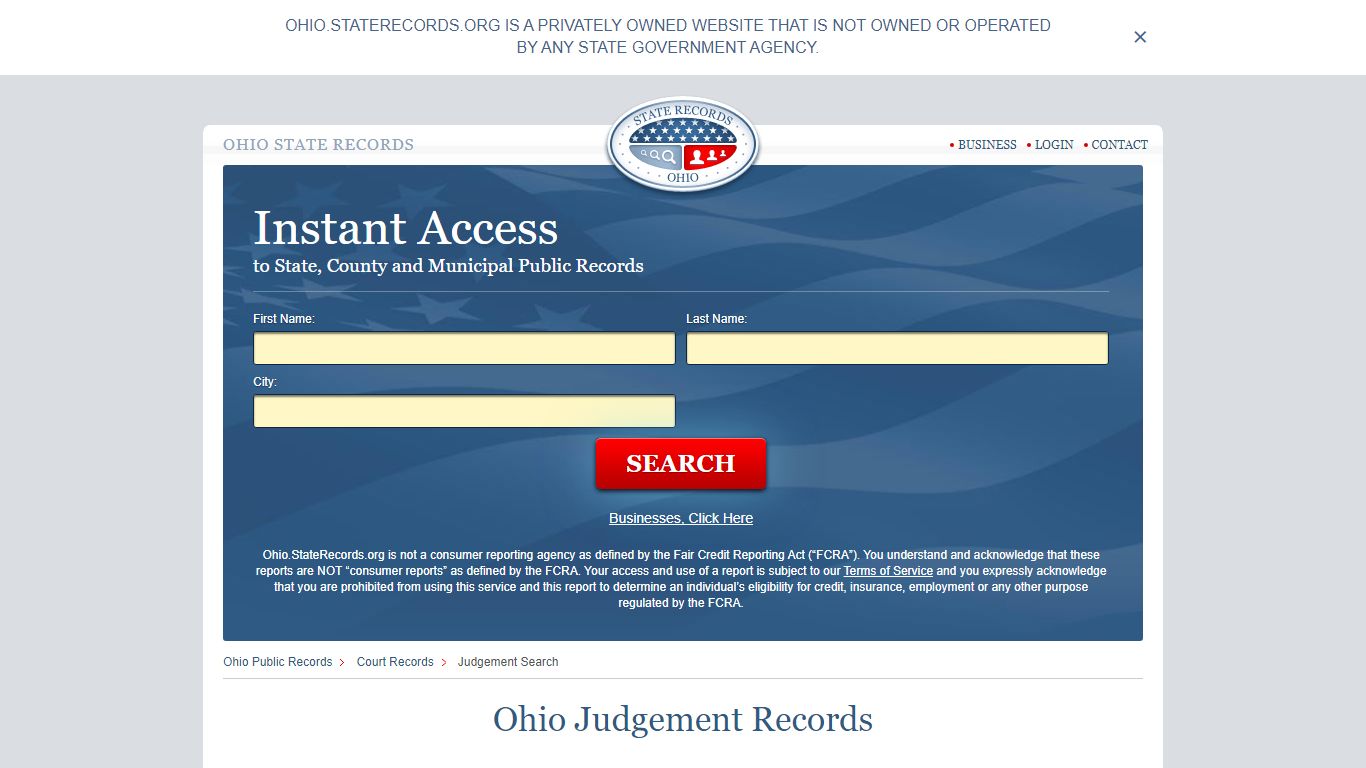 Ohio Judgement Records | StateRecords.org