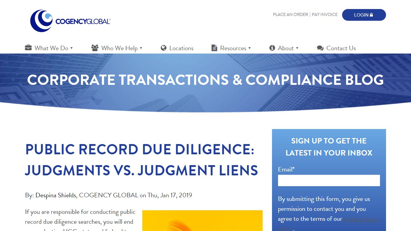 Public Record Due Diligence: Judgments vs. Judgment Liens