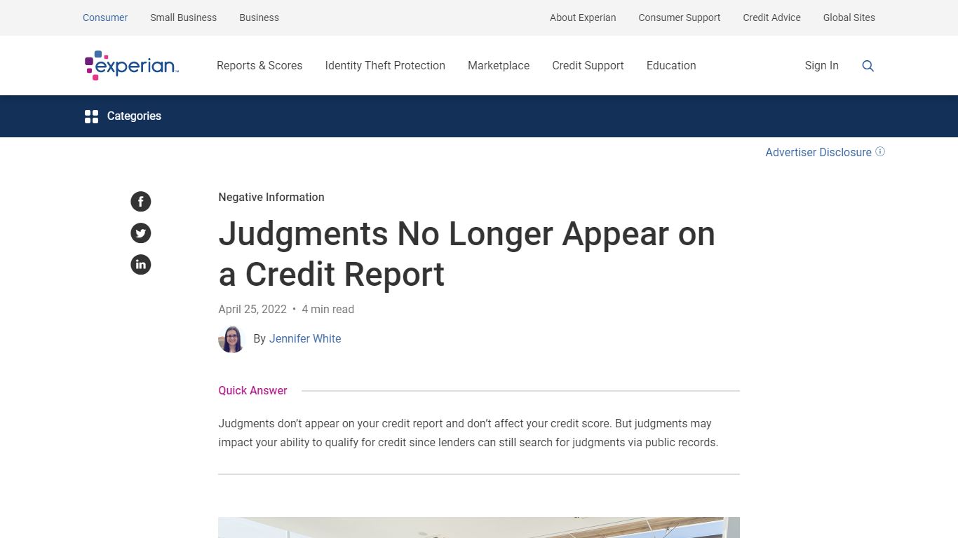 Judgments No Longer Appear on a Credit Report - Experian